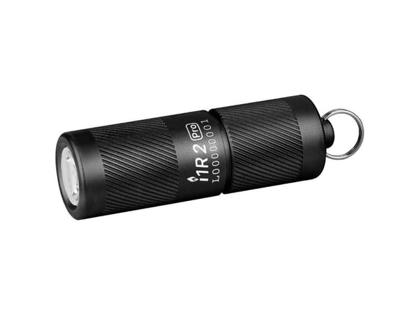 Olight I1R 2 Pro, Avaimenperä taskulampulla, musta, alumiini, painikkeet, 1,5 m, IPX8