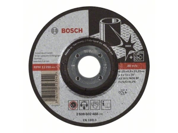 Bosch Expert for INOX AS 30 S INOX BF - Slipeskive - for metall, rustfritt stål - 125 mm