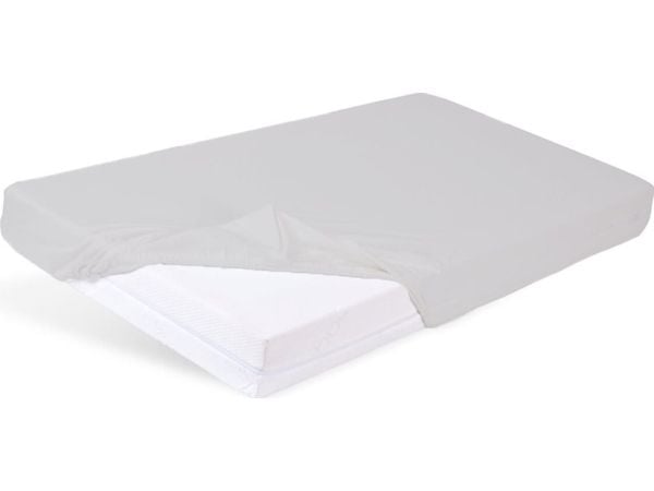 BabyMatex jersey laken med strikk til sprinkelseng 160×80 grå