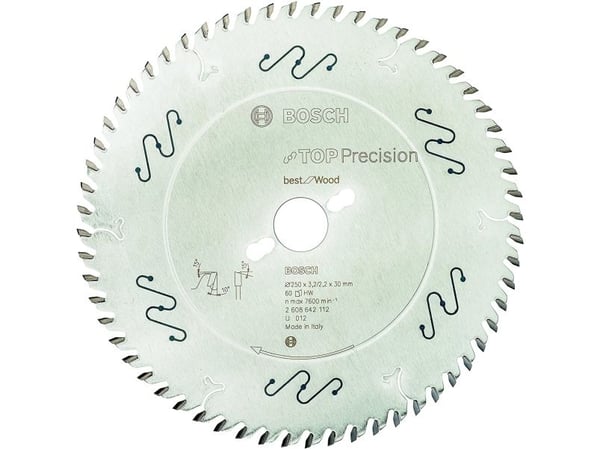 Bosch RUNDSAVKLINGE TOP PRECW 250X3,2X30MM 60T