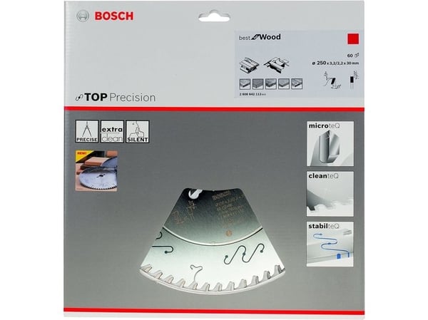 Bosch RUNDSAVKLINGE TOP PRECW 250X3,2X30MM 60T