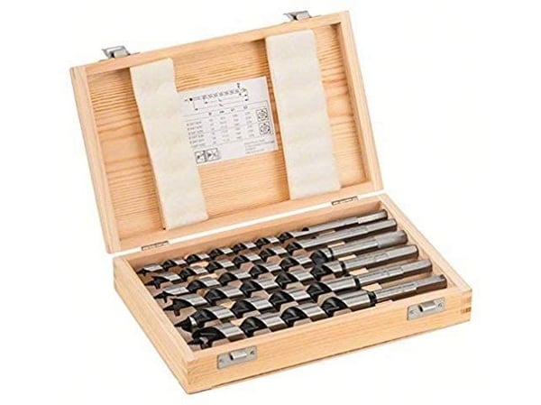Bosch - Borsett - for bløtt tre, løvtre - vribordel - 6 deler - 10 mm, 12 mm, 14 mm, 20 mm, 18 mm, 16 mm - heksagonal - lengde: 235 mm