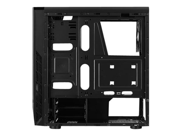 AeroCool Rift - Tower - ATX - sidepanel med vindu - ingen strømforsyning (ATX) - svart - USB/lyd