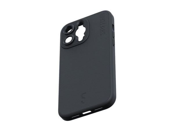 ShiftCam - Baksidedeksel for mobiltelefon - with lens mount - MagSafe-samsvar - veganlær - koksgrå - for Apple iPhone 14 Pro Max