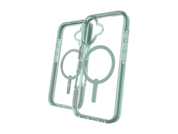 Zagg Santa Cruz Snap - Baksidedeksel for mobiltelefon - MagSafe-samsvar - grafen - grønn - for Apple iPhone 16