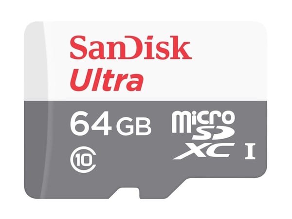 SanDisk Ultra - Flashminnekort (microSDHC til SD-adapter inkludert) - 64 GB - Class 10 - microSDXC UHS-I