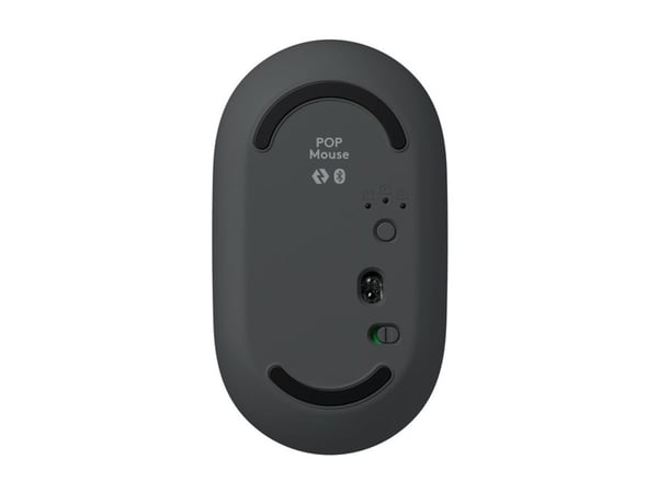 Logitech POP - Mus - tilpassbar emoji - optisk - 4 knapper - trådløs - Bluetooth 5.1 LE - grafitt