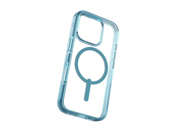 Zagg Santa Cruz Snap - Baksidedeksel for mobiltelefon - MagSafe-samsvar - grafen - retroblå - for Apple iPhone 16 Pro