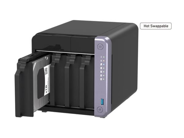 QNAP TS-432X-4G - NAS-server - 4 brønner - SATA 6Gb/s - RAID 0, 1, 5, 6, 10, 50, JBOD, 60 - RAM 4 GB - Gigabit Ethernet / 2.5 Gigabit Ethernet / 10...