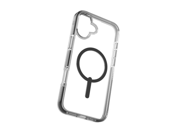 Zagg Santa Cruz Snap - Baksidedeksel for mobiltelefon - MagSafe-samsvar - grafen - svart, gjennomsiktig - for Apple iPhone 16 Plus
