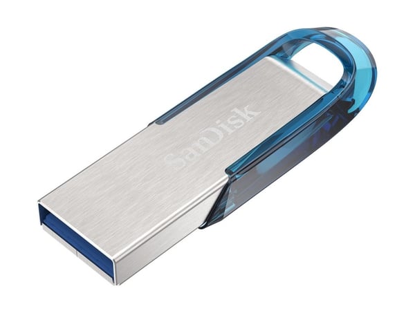 SanDisk Ultra Flair - USB-flashstasjon - 64 GB - USB 3.0 - blå