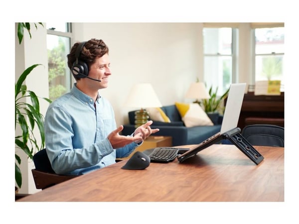 Kensington Pro Fit Ergo MY630 EQ - Mus - ergonomisk - ladbar - 5 knapper - trådløs - 2.4 GHz, Bluetooth - USB trådløs mottaker - detaljhandel boks