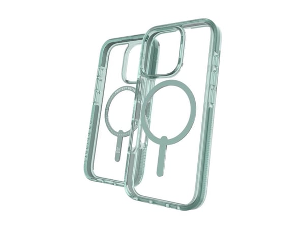 Zagg Santa Cruz Snap - Baksidedeksel for mobiltelefon - MagSafe-samsvar - grafen - grønn - for Apple iPhone 16 Pro