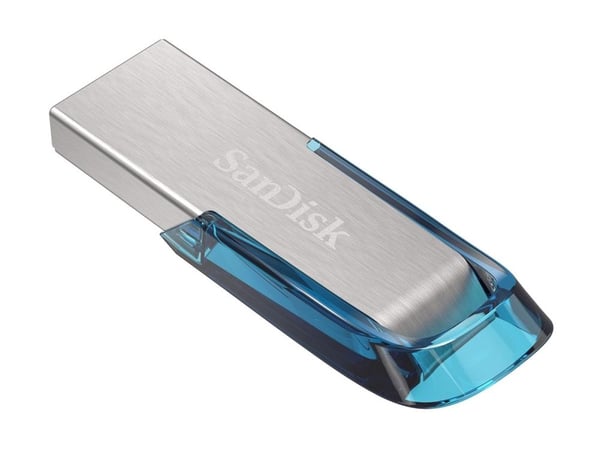 SanDisk Ultra Flair - USB-flashstasjon - 64 GB - USB 3.0 - blå