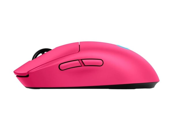 Logitech G PRO 2 LIGHTSPEED Mouse, Molempikätinen, Optinen, Langaton RF, 32000 DPI, 1 ms, Magenta