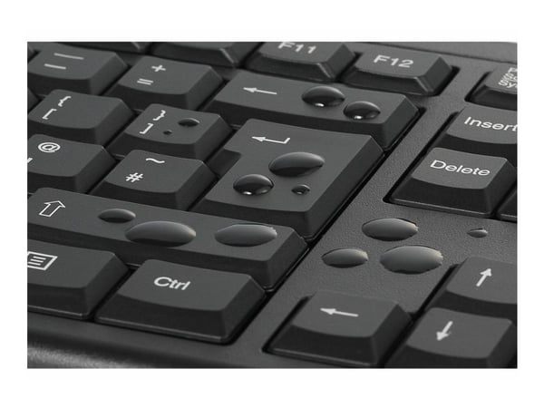 Kensington KM150 EQ - Tastatur- og mussett - full size - trådløs - 2.4 GHz - QWERTY - Pan Nordic - FSC-papp