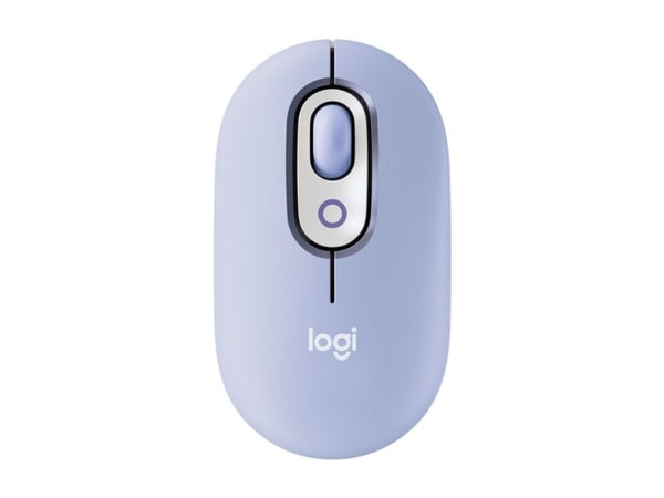 Logitech POP - Mus - tilpassbar emoji - optisk - 4 knapper - trådløs - Bluetooth 5.1 LE - lilla