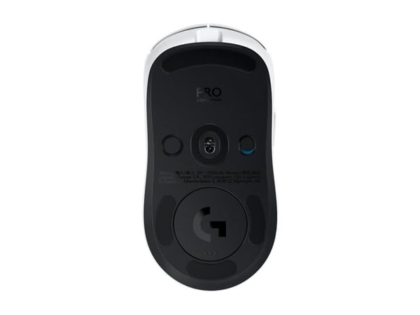 Logitech G PRO 2 LIGHTSPEED Mouse, Molempikätinen, Optinen, Langaton RF, 32000 DPI, 1 ms, Valkoinen
