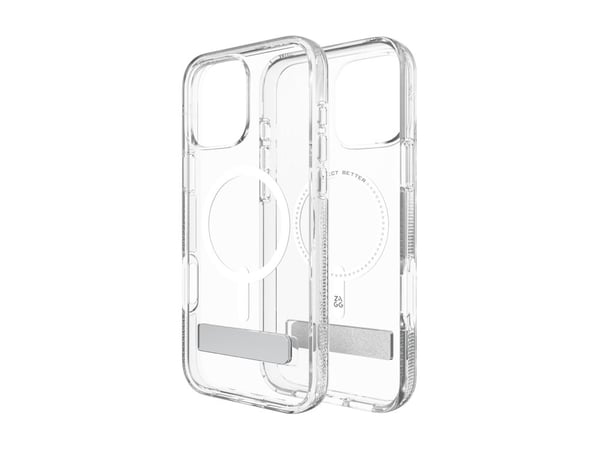 ZAGG Crystal Palace Snap m/stativ, deksel, Apple, iPhone 16 Pro Max, 17,5 cm (6,9"), gjennomsiktig