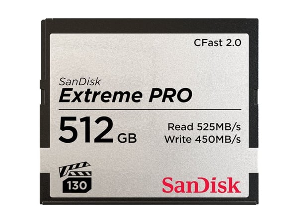 SanDisk Extreme Pro - Flashminnekort - 512 GB - CFast 2.0