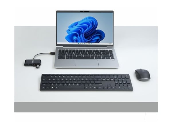 StarTech.com ST4200MINI2-USB-HUB, USB 2.0, USB 2.0 Type-A, 480 Mbit/s, svart, akrylonitrilbutadienstyren, termoplastisk elastomer (TPE)