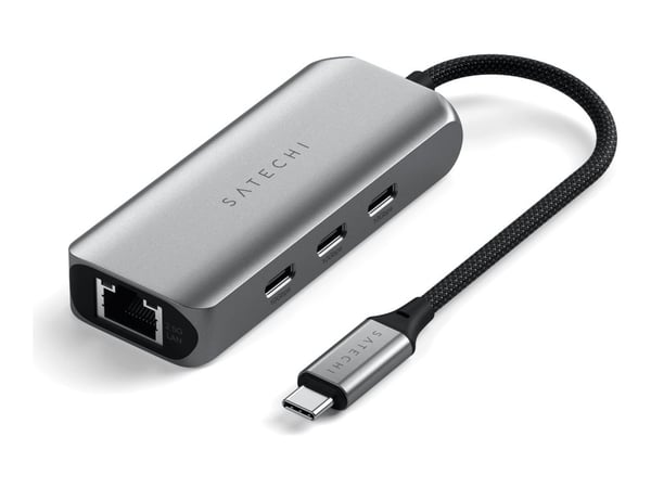 Satechi 4-in-1 - Telakointiasema - USB-C 3.2 Gen 2 - 2,5 GbE, 1 GbE - USB-C 3.2 Gen 2 - 2,5 GbE, 1 GbE
