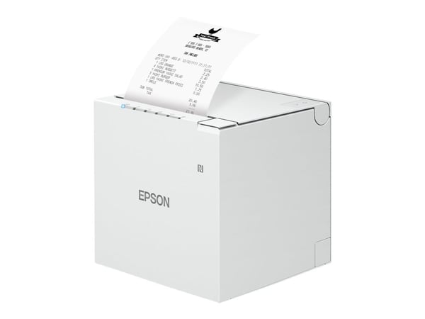 Epson TM-m30III (151): Wi-Fi + Bluetooth Model, White, EU, Thermal, Maksupäätetulostin, 203 x 203 DPI, 300 mm/s, 300 mm/s, Kuva, Viivakoodi, 2D-vii...