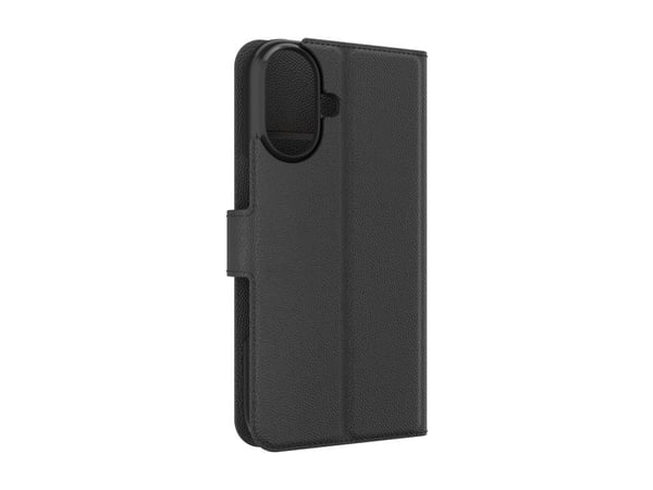 iFrogz Defence - Lommebok for mobiltelefon - PU-skinn (termoplastisk polyuretan + polykarbonat), lærfølelse - svart - for Apple iPhone 16
