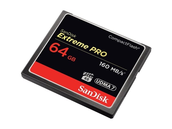 SanDisk Extreme Pro - Flashhukommelseskortti - 64 GB - 1000x/1067x - CompactFlash-levyjä