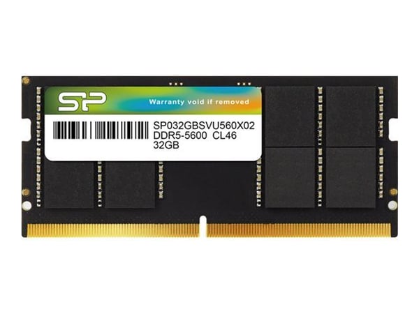 SILICON POWER - DDR5 - modul - 32 GB: 2 x 16 GB - SO DIMM 200-pin - 4800 MHz / PC5-38400 - CL40 - 1.1 V - on-die ECC