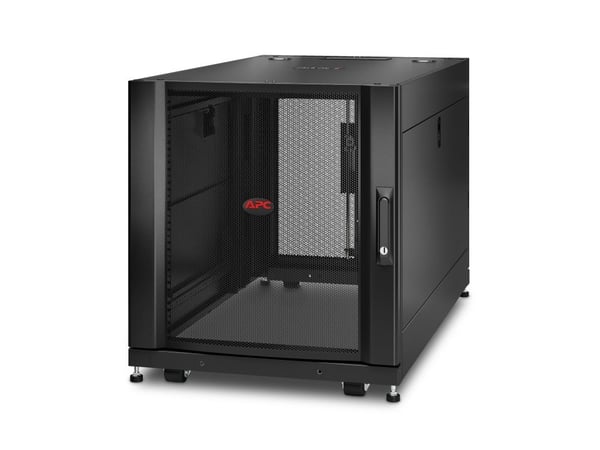 APC NetShelter SX, Itseseisova teline, 12U, 272 kg, Näppäinlukko, 59 kg, Musta