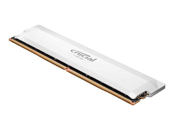 Crucial Pro - Overclocking Edition - DDR5 - moduuli - 16 GB - DIMM 288-PIN - 6400 MHz / PC5-51200 - CL38 - 1,35 V - puskuroimaton - ei-ECC - valkoinen Crucial Pro - Overclocking Edition - DDR5 - moduuli - 16 GB - DIMM 288-PIN - 6400 MHz / PC5-51200 - CL38 - 1,35 V - puskuroimaton - ei-ECC - valkoinen