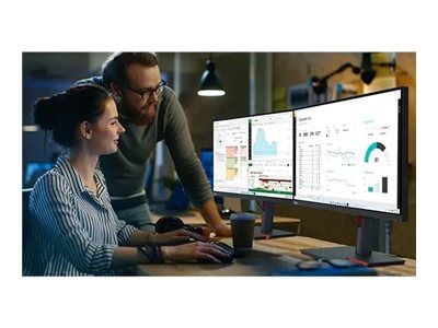 Lenovo ThinkVision P24h-30 - LED-skjerm - 23.8" (24" synlig) - 2560 x 1440 QHD @ 60 Hz - IPS - 300 cd/m² - 1000:1 - 4 ms - HDMI, DisplayPort, USB-C...