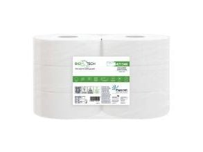 Toalettpapper Papernet Jumbo Maxi BIOTECH 2-lagers Ø27 cm 247 m x B9,5 cm - vit - 6 rullar/förpackning