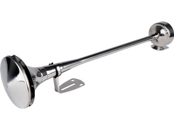 AMiO horn fanfare pipesignal krom 620 mm 12V/24V lowtone