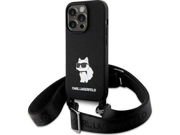 Karl Lagerfeld KLHCP15XSCBSCNK iPhone 15 Pro Max 6,7" hardcase sort Crossbody silikone Choupette