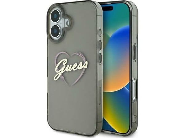 Guess IML Heart Apple iPhone 16 Plus - suomenkieliset puhelimet ja muut puhelimet Guess IML Heart Apple iPhone 16 Plus - suomenkieliset puhelimet ja muut puhelimet