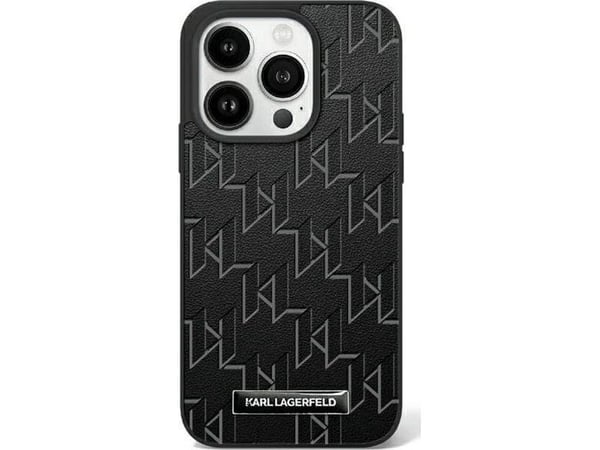 Karl Lagerfeld Hot Stamp MagSafe-skal för iPhone 16 Plus - svart