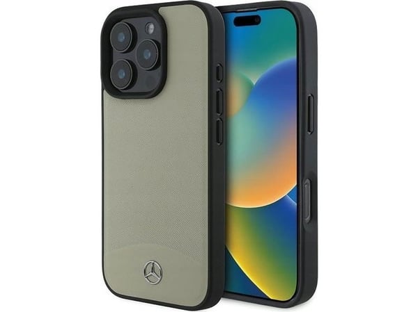 Mercedes Mercedes MEHMP16X23RBARE iPhone 16 Pro Max 6.9" bezowy/beige hardcase MB Textured and Plain Leather MagSafe