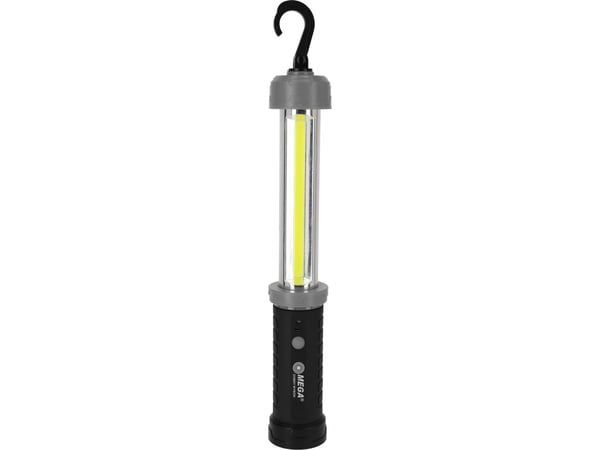 Mega arbeidslykt 3W, cob, oppladbar, usb-c, 600 lm, magnet