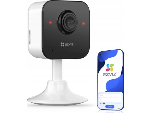 EZVIZ H1c, IP-turvakamera, Sisätila, Langaton, Amazon Alexa & Google Assistant, Katto/seinä/työpöytä, Valkoinen