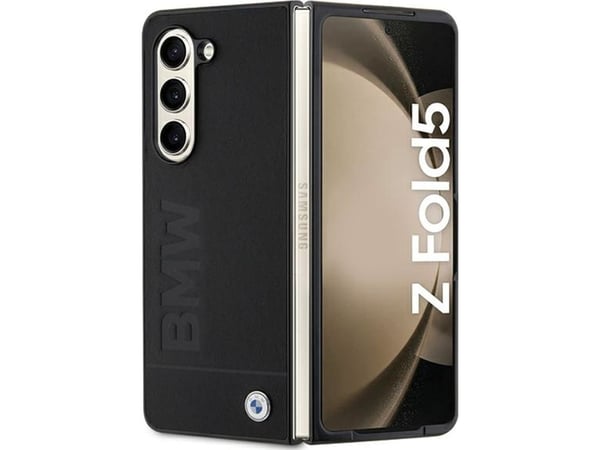 Samsung Galaxy Z Fold 5 BMW-deksel med signaturlogo (Bmhczfd5sllbk) svart