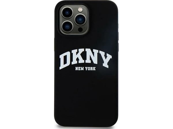 DKNY DKHMP16LSNYACH iPhone 16 Pro 6.3" hardcase – svart/black, silikon med tryckt logga MagSafe