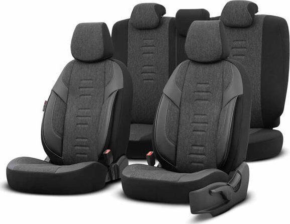 AMiO komplett set bilsätesöverdrag OTOM THRONE 102 SMOKED 3-ZIP