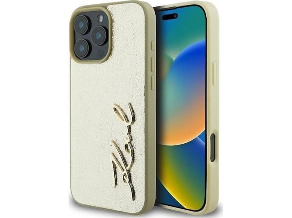 Karl Lagerfeld Karl Lagerfeld KLHCP16LPFMFBKMD iPhone 16 Pro 6.3" złoty/gold hardcase Metal Signature