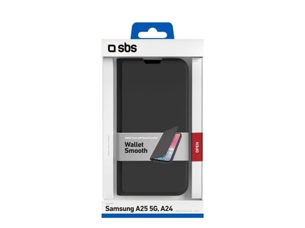 SBS TEBKLITESAA25K, lommebokdeksel, Samsung, Galaxy A25 5G, 16,5 cm (6,5"), svart