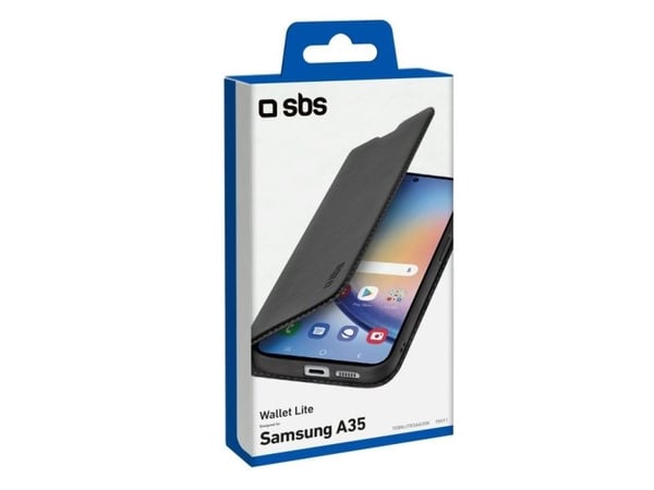SBS TEBKLITESAA35K, Lommebokveske, Samsung, Galaxy A35, 16,8 cm (6,6"), Svart