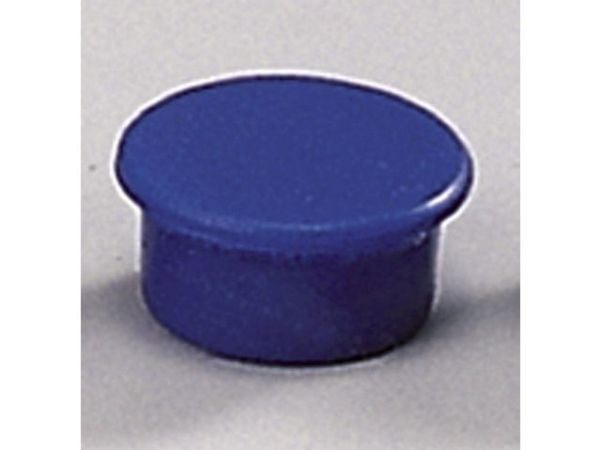 Magneetti, pyöreä, 13 mm, sininen, pakkaus 10 stk.