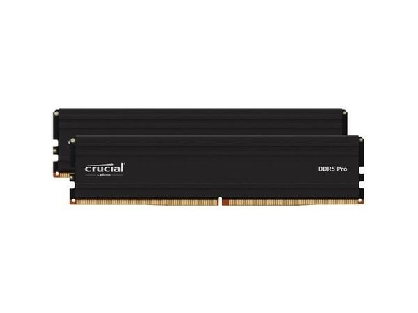 Crucial Pro - Overclocking Edition - DDR5 - sett - 32 GB: 2 x 16 GB - DIMM 288-pin - 6400 MT/s / PC5-51200 - CL38 - 1.35 V - ikke-bufret - ikke-ECC...