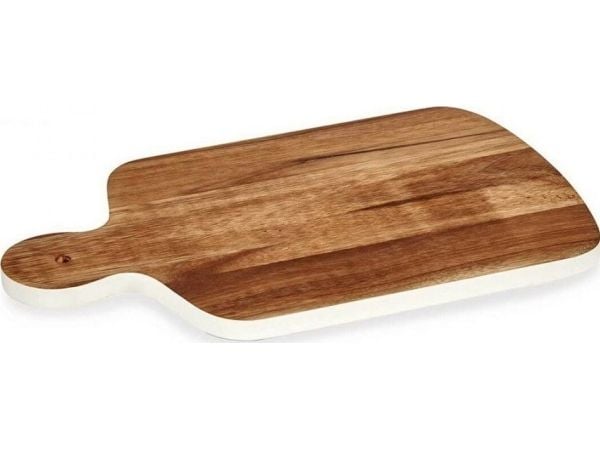 Bigbuy Home Cutting Board Brun Hvit Acacia Wood (25,7 x 1,5 x 40 cm)